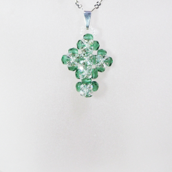 Pendant 30cm - Viridiana-Silver Chain - Pendant 30cm - Laiton argenté